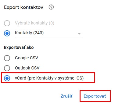HomePhone - Gmail export to VCF